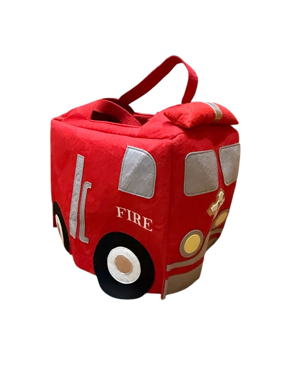 Pottery Barn Kids 3D Firetruck Halloween Costume Size 3T Red Fireman - Picture 8 of 10